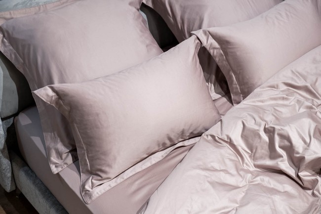 Комплект наволочек сатин пудреная роза 50*70(2шт) (TT-00010358)