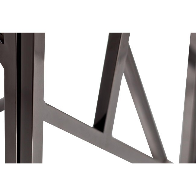 Стол журнальн.высокий, иск.мрам/тем.хром 30*30*75 (TT-00001730)