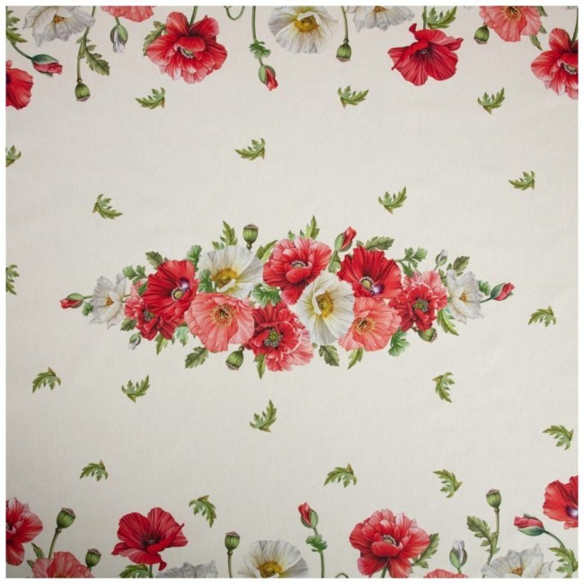 Скатерть "маки" 140х180 ,кремовый, 100% хлопок с пропиткой,твил Lefard (850-731-23) Скатерть "маки" 140х180 ,кремовый, 100% хлопок с пропиткой,твил Lefard (850-731-23)