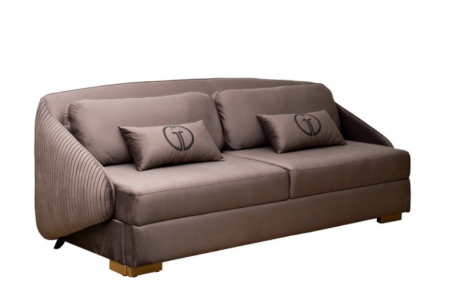 Диван Palazzo 240М трехм. раскладной серый Ром504+Ром504 240*105*95см (TT-00011554)