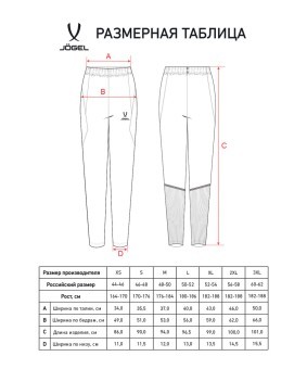 Брюки тренировочные без карманов JÖGEL PREMIER PerFormDRY Training Pants, темно-синий (2122463)