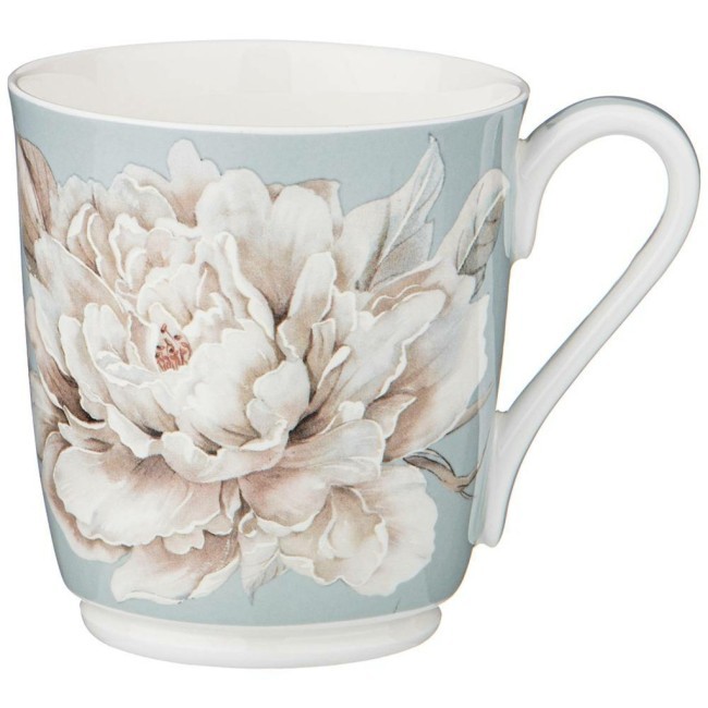 Кружка lefard "белый цветок" 320 мл голубая Lefard (86-2429)