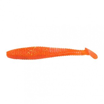 Виброхвост Yaman PRO Flatter Shad, р.5 inch, цвет #03 - Carrot gold flake (уп. 4 шт.) YP-FS5-03 (87796)