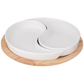 Менажница lefard "native" 2 секции на дерев.подставке 26*4 см Lefard (263-1352)