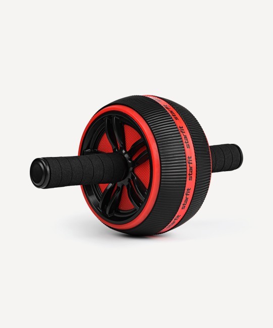 БЕЗ УПАКОВКИ Ролик для пресса STARFIT RL-109, широкий, красный/черный (2122183)