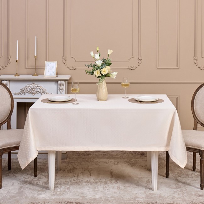 Скатерть 145х220см шампань евроуголок 100% полиэстер SANTALINO (805-027-21) Скатерть 145х220см шампань евроуголок 100% полиэстер SANTALINO (805-027-21)