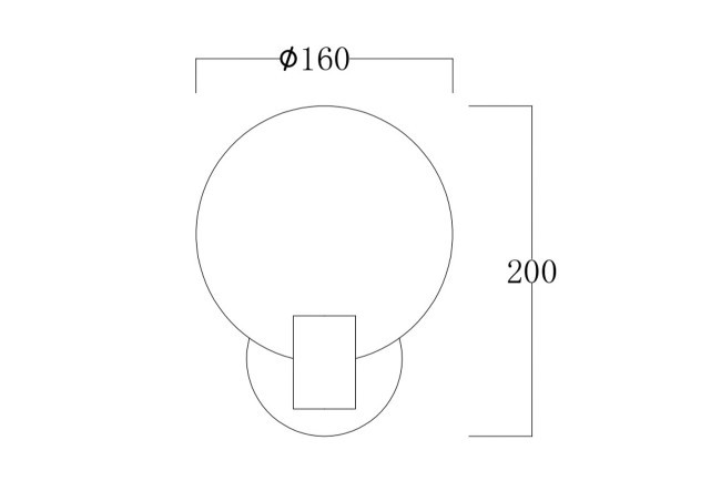 162FL- 61500 Бра "Rondo" металл золото d16см (TT-00013004)