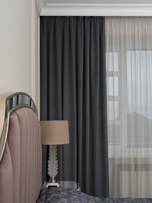 Портьера Silkу 46 серая димаут 300*260 (TT-00016726)