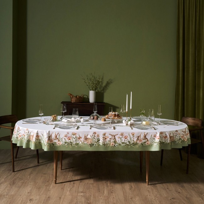 Скатерть овальная "sense" ,180х300см ,зеленый,100%хлопок ,твил Lefard (850-753-42) Скатерть овальная "sense" ,180х300см ,зеленый,100%хлопок ,твил Lefard (850-753-42)