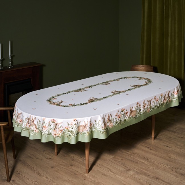 Скатерть овальная "sense" ,180х300см ,зеленый,100%хлопок ,твил Lefard (850-753-42) Скатерть овальная "sense" ,180х300см ,зеленый,100%хлопок ,твил Lefard (850-753-42)