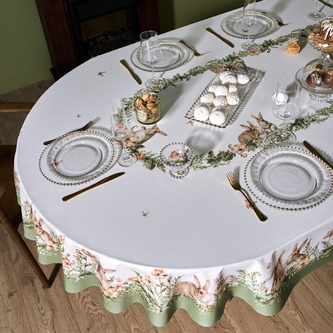 Скатерть овальная "sense" ,180х300см ,зеленый,100%хлопок ,твил Lefard (850-753-42) Скатерть овальная "sense" ,180х300см ,зеленый,100%хлопок ,твил Lefard (850-753-42)