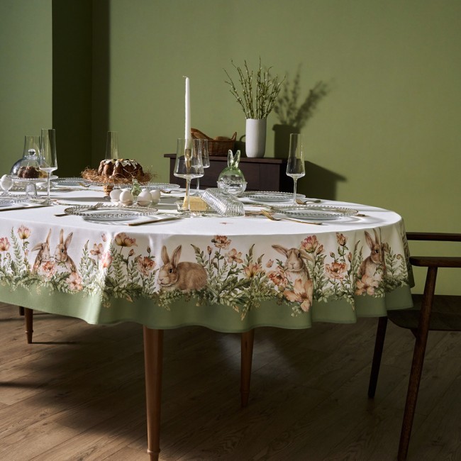 Скатерть овальная "sense" ,180х300см ,зеленый,100%хлопок ,твил Lefard (850-753-42) Скатерть овальная "sense" ,180х300см ,зеленый,100%хлопок ,твил Lefard (850-753-42)