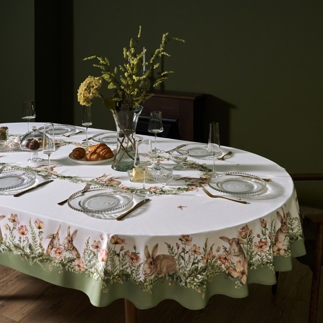 Скатерть овальная "sense" ,180х300см ,зеленый,100%хлопок ,твил Lefard (850-753-42) Скатерть овальная "sense" ,180х300см ,зеленый,100%хлопок ,твил Lefard (850-753-42)