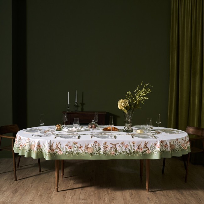 Скатерть овальная "sense" ,180х300см ,зеленый,100%хлопок ,твил Lefard (850-753-42) Скатерть овальная "sense" ,180х300см ,зеленый,100%хлопок ,твил Lefard (850-753-42)