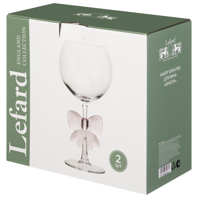 Набор бокалов для вина "venezia" из 2 шт. 620 мл Lefard (685-167) Набор бокалов для вина "venezia" из 2 шт. 620 мл Lefard (685-167)