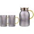 Набор agness "smoky" кувшин с крышкой фильтром 1600 мл + 2 кружки 320 мл цвет:дымчатый Agness (889-151)