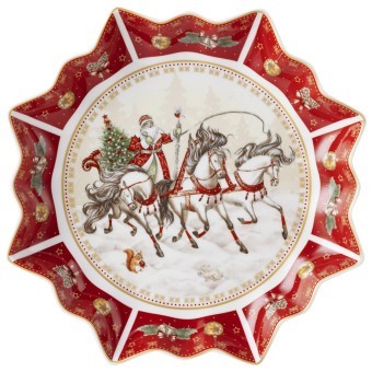Блюдо lefard "тройка" 26*4 см красное Lefard (85-1737-11)