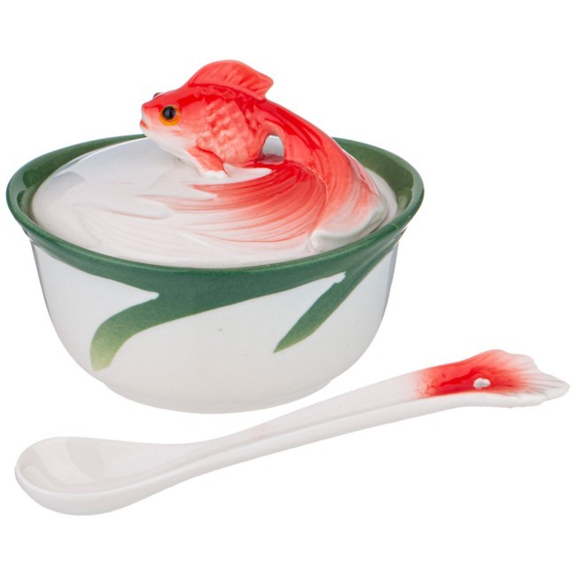 Икорница lefard "золотая рыбка" с крышкой и ложкой 10*10*9 см Lefard (58-141) Икорница lefard "золотая рыбка" с крышкой и ложкой 10*10*9 см Lefard (58-141)