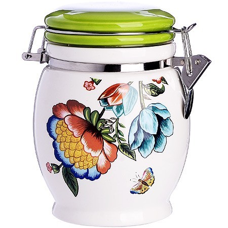 Банка для сыпучих 700мл Летний букет дол/металл LR (30790)