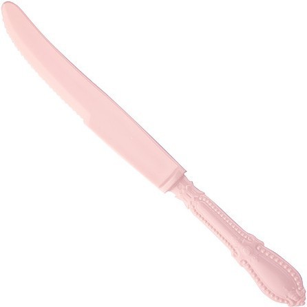 Нож столовый розового цвета 10шт МВ (14362)
