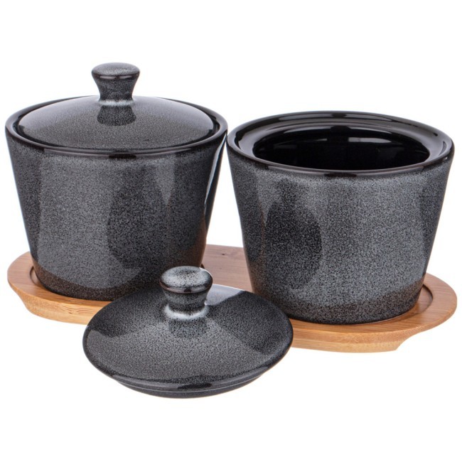 Набор банок lefard "graphite" 2 шт. 300 мл 10*10*7,5 см на дер. подставке Lefard (474-239) Набор банок lefard "graphite" 2 шт. 300 мл 10*10*7,5 см на дер. подставке Lefard (474-239)