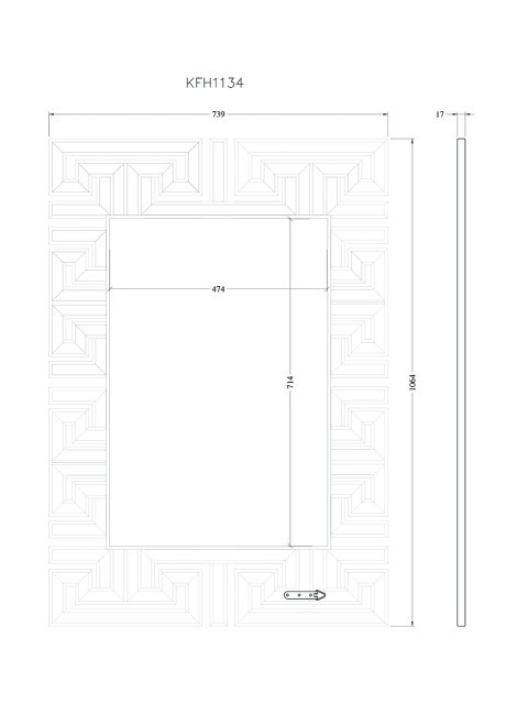 Зеркало 739*1064мм (00002020) Зеркало 739*1064мм (00002020)