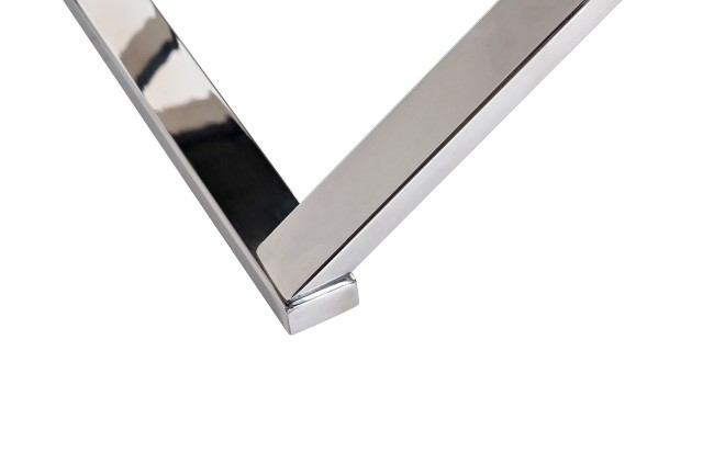 Банкетка велюр серый/хром 52*52*45,5см (TT-00006491)