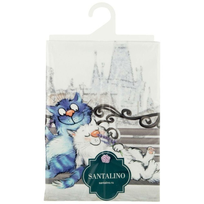 Фартук "синие коты. париж", 100% хлопок,твил, белый Lefard (850-717-7)