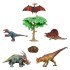 Динозавры и драконы для детей серии "Мир динозавров": птеродактиль, диметродон, акрокантозавр, троодон, стиракозавр (набор фигурок из 7 предметов) (MM216-078)