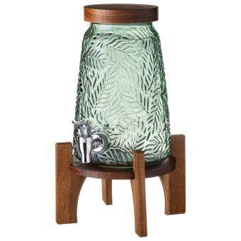 Диспенсер для напитков flora green 3,5 л на деревянной подставке (акация) Lefard (172-190) Диспенсер для напитков flora green 3,5 л на деревянной подставке (акация) Lefard (172-190)