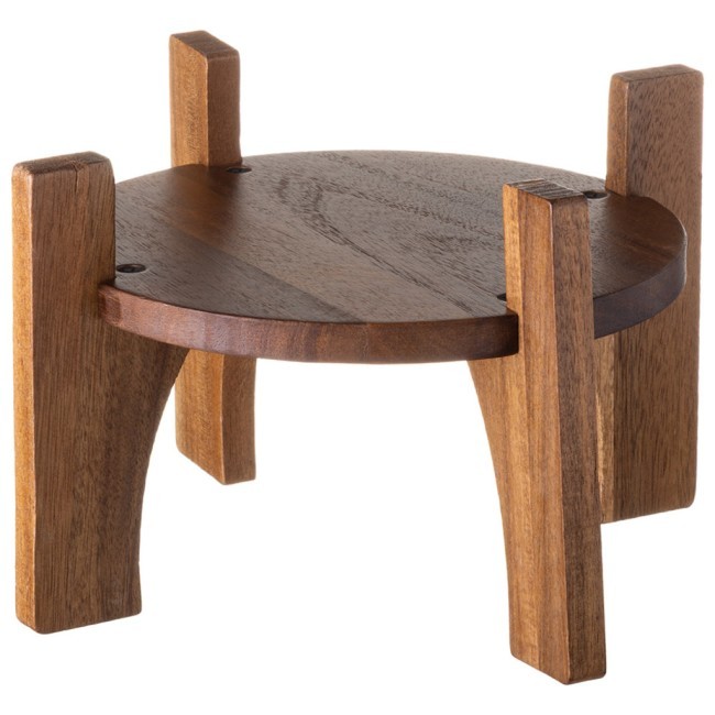 Диспенсер для напитков flora green 3,5 л на деревянной подставке (акация) Lefard (172-190)