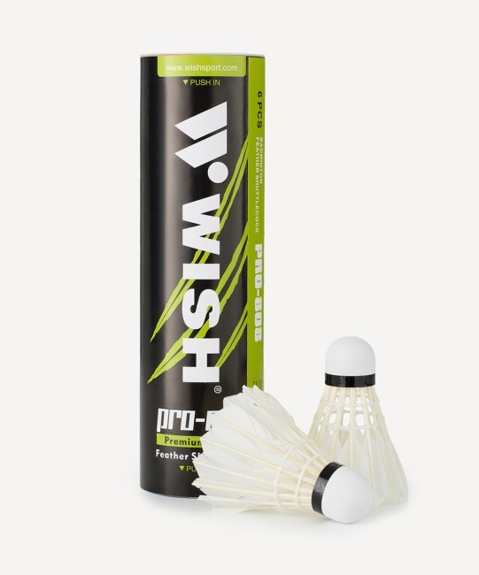 Набор воланов для бадминтона WISH S-808, перо, 6 штук (1585201) Набор воланов для бадминтона WISH S-808, перо, 6 штук (1585201)