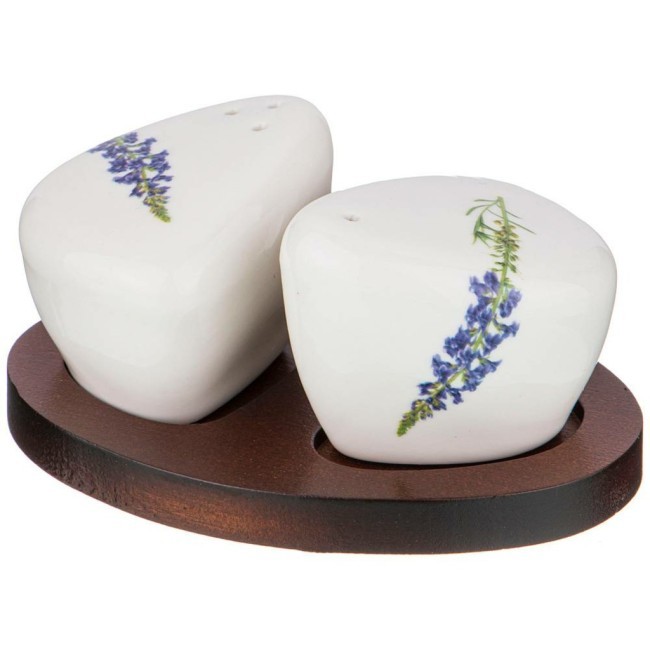 Набор для специй bronco "meadow" 2 пр. на дерев. подставке 11*8 см Bronco (474-097)