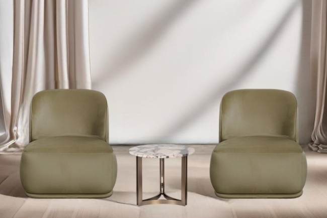 Кресло Capri Basic, велюр оливковый Colt1002-OLIV 80*90*82см (TT-00014697)