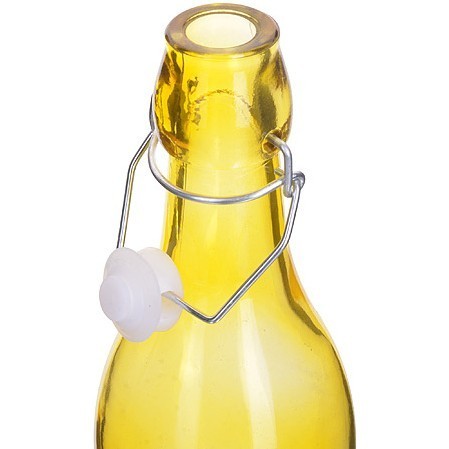 Бутылка 0,500 л стекло с крышкой LR (х24)цвет в ассортименте (27823)