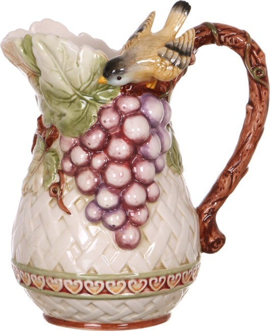 Кувшин lefard "птица и виноград" 22 см 1500 мл Lefard (59-418)