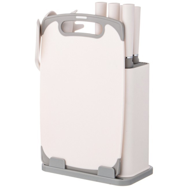 Набор agness из 12пр: 5 ножей,доска,подставка,половник,ложка,лопатка,шумовка,ложка для спагетти Agness (671-213)