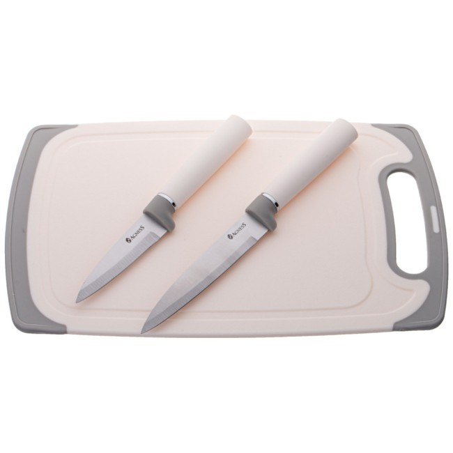 Набор agness из 12пр: 5 ножей,доска,подставка,половник,ложка,лопатка,шумовка,ложка для спагетти Agness (671-213)