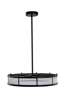 Люстра Ancona круглая чёрный матовый/стекло прозр. d85см (TT-00013206) Люстра Ancona круглая чёрный матовый/стекло прозр. d85см (TT-00013206)