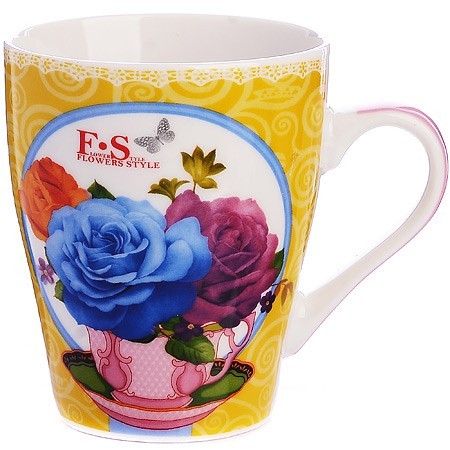 Кружка 340мл Flowers Style LR (24448) Кружка 340мл Flowers Style LR (24448)