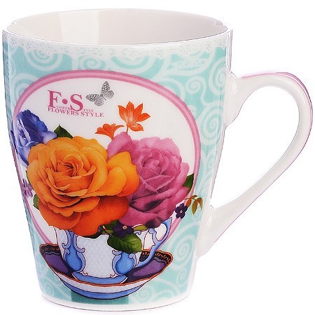 Кружка 340мл Flowers Style LR (24448) Кружка 340мл Flowers Style LR (24448)