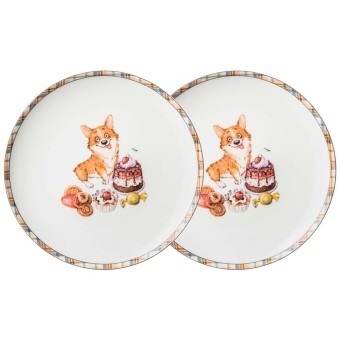 Набор тарелок закусочных lefard "лучшие друзья" 2 шт. 20,5 см Lefard (415-2181) Набор тарелок закусочных lefard "лучшие друзья" 2 шт. 20,5 см Lefard (415-2181)