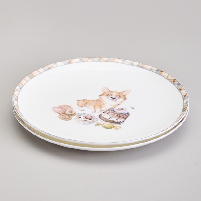 Набор тарелок закусочных lefard  "лучшие друзья" 2 шт. 20,5 см Lefard (415-2181)