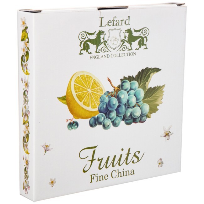 Набор тарелок закусочных lefard "фрукты" 2 шт. 20,5 см Lefard (104-796)