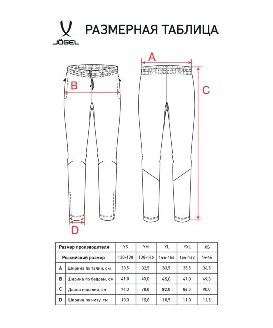 Брюки тренировочные JÖGEL CAMP 2 Training Pants, черный, детский (2112227) Брюки тренировочные JÖGEL CAMP 2 Training Pants, черный, детский (2112227)