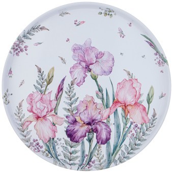 Поднос сервировочный agness "ирисы" 33х2,1 см Agness (898-208) Поднос сервировочный agness "ирисы" 33х2,1 см Agness (898-208)