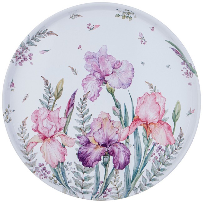 Поднос сервировочный agness "ирисы" 33х2,1 см Agness (898-208) Поднос сервировочный agness "ирисы" 33х2,1 см Agness (898-208)