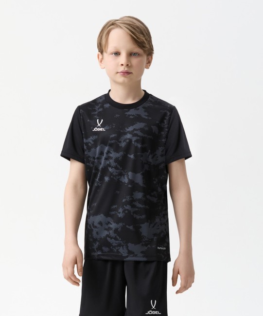 Футболка вратарская JOGEL DIVISION PerFormDRY SPLASH GK Jersey, черный, детский (2121011)