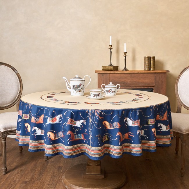 Скатерть круглая "passage"150 см  ,бежевый, 100% хлопок ,твил Lefard (850-758-24)