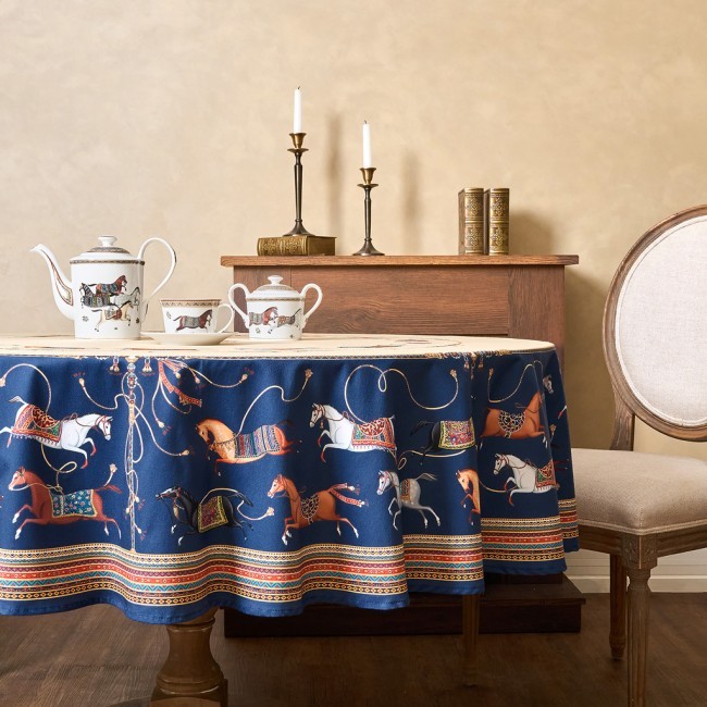 Скатерть круглая "passage"150 см  ,бежевый, 100% хлопок ,твил Lefard (850-758-24)